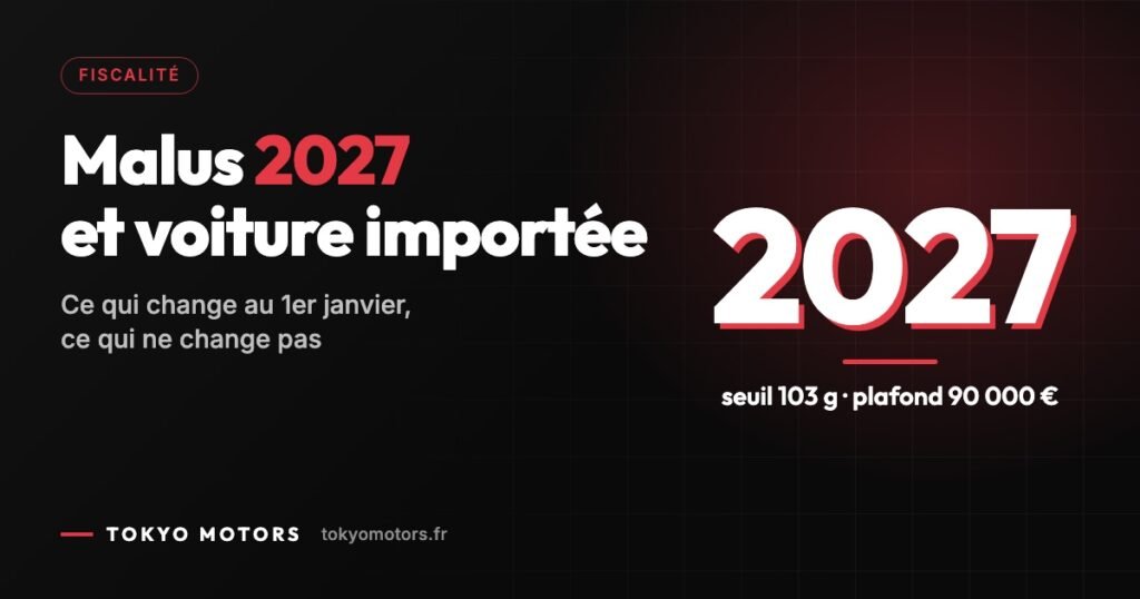 Malus 2027 pour une voiture importée : ce qui change au 1er janvier, ce qui ne change pas
