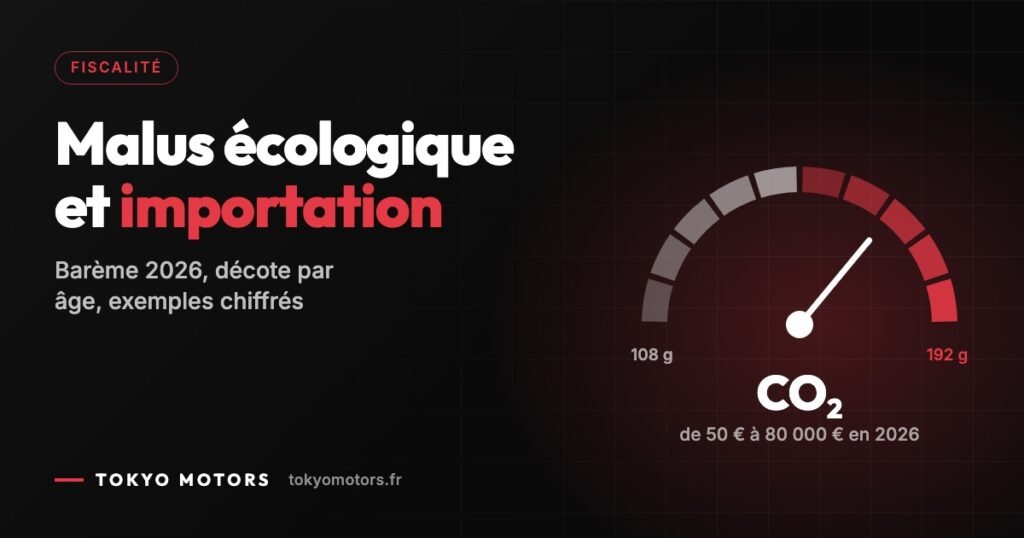 Malus à l’import d’une voiture d’Allemagne : barème 2026, décote officielle et exemples