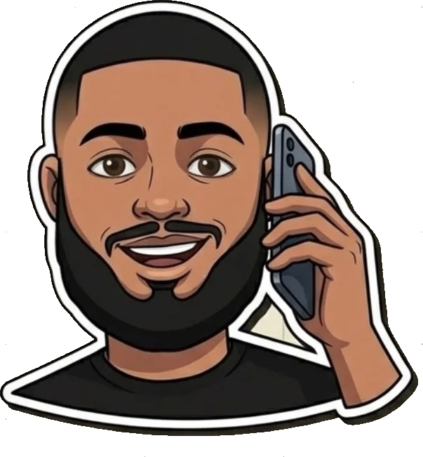 Mehdi au téléphone : contact Tokyo Motors (dessin)