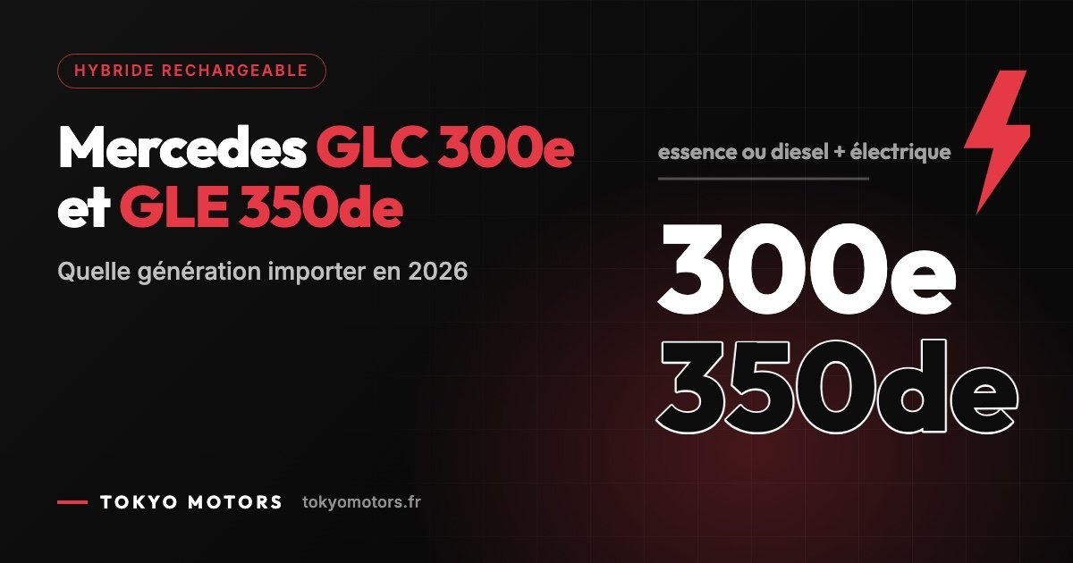 Mercedes GLC 300e et GLE 350de hybrides rechargeables d'occasion